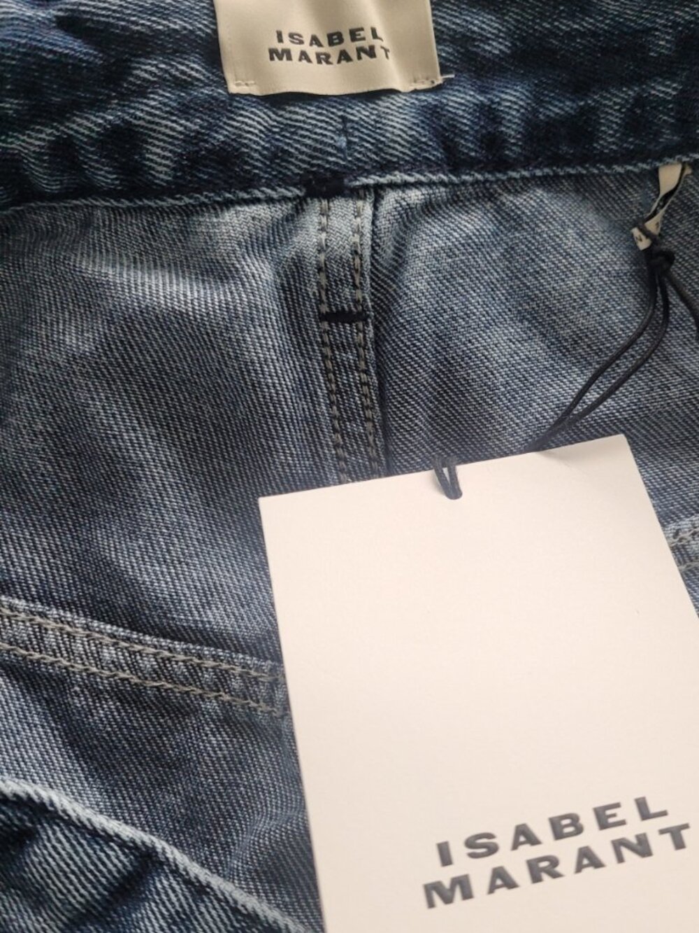 NWT Isabel Marant Women's Jordy Jeans, Light Blue Women's Size 40 - Picture 7 of 7
